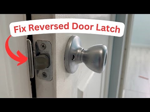 Fix Reversed or Backwards Door Latch on Interior Door | Door Latch Not Catching Strike Plate #diy