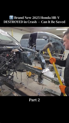 Part 2: 1️⃣ Brand New 2025 Honda HR-V DESTROYED in Crash — Can It Be Saved #restoration #fyp #abandoned #foryou #viral