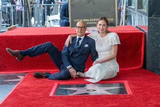 Watch | Hollywood stars pay tribute as Emily Blunt and Stanley Tucci receive stars on Hollywood Walk of Fame