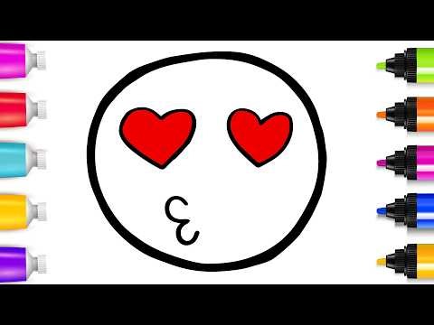 Drawing and Coloring a Cute Smiley Face | Easy Step By Step Tutorial
