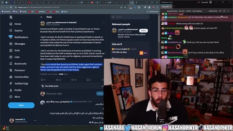 Turkish-American streamer Hasan Piker being unironically racist towards the Iranian diaspora