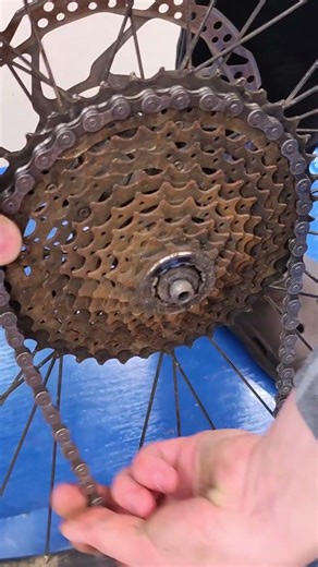 That moment when removing a bike cassette is not so easy.
