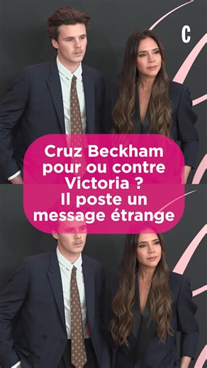 Cruz Beckham, le petit frère de Brooklyn Beckham aurait-il pris position dans la brouille qui oppose ses parents à l'aîné de la famille ? 👀 | Cosmopolitan France