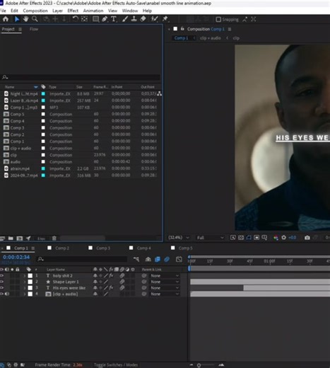 After effects smooth line animation - Tutorial on my youtube channel, link in my profile 🤞🩵 #ae #aetut #aetutorial #tutorial #aftereffects