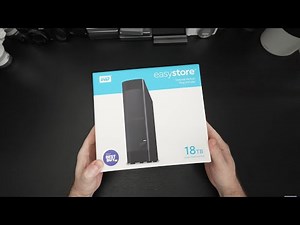 Western Digital 18TB easystore External HDD Unboxing