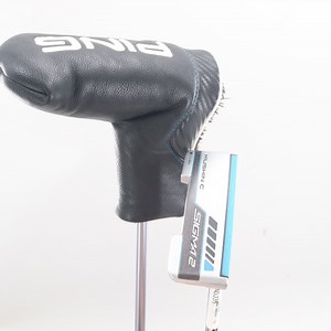 PING Sigma 2 Kushin C Platinum Adjustable Putter Black Dot Headcover 89139H
