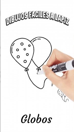 Cómo Dibujar Globos Paso a Paso 🎈✏️ | Dibujos Fáciles a Lápiz