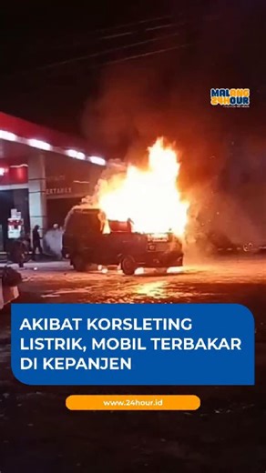 Malang 24 Hour on Instagram: "BBM di SPBU Kepanjen, Selasa (20/1/2026) malam sekitar pukul 23.45 WIB. Api tiba-tiba muncul dari dalam mobil ketika pengisian hampir mencapai Rp200 ribu dari total Rp250 ribu. Korban bersama petugas SPBU segera menjauhkan kendaraan dari area pompa. Akibat kejadian tersebut, SM mengalami luka bakar di tangan dan kaki serta harus dilarikan ke rumah sakit. Tidak ada korban jiwa. Petugas kepolisian dan pemadam kebakaran langsung menangani kejadian. Api berhasil dipadam