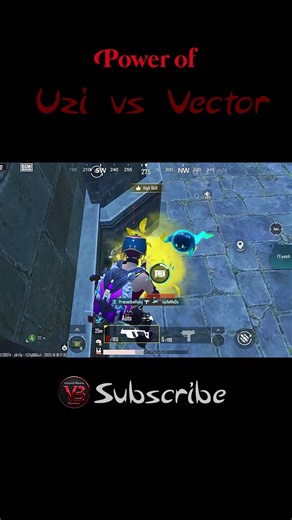 Power of Uzi vs Vector | #bgmi #ytshorts #vinodbenz