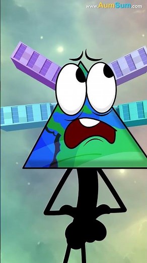 What if Earth became Triangular? | #chumpum #kids #shorts #space