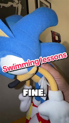 Swimming lessons #sonicthehedgehog #sonic #sega #sonicplush #plushie | sonic