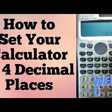 How to set your Calculator to 4-Decimal places #calculatorhack# 4places#calculator_trick #settings
