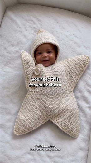 Handmade Crochet Star Suit Close-Up