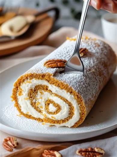 8.1K views | This Keto Pumpkin Roll is a delicious and low-carb treat, perfect for fall. With its spiced pumpkin flavor and creamy filling, it’s sure to satisfy your dessert cravings. Ingredients 1 cup almond flour 1/2 cup erythritol 1 teaspoon baking powder Full Recipe in First comment Enjoy ❤  | Olivia Recipes | Facebook