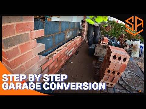 HOW TO BRICK UP A GARAGE STEP BY STEP