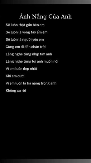 Ánh Nắng Của Anh #music #lyrics #xh