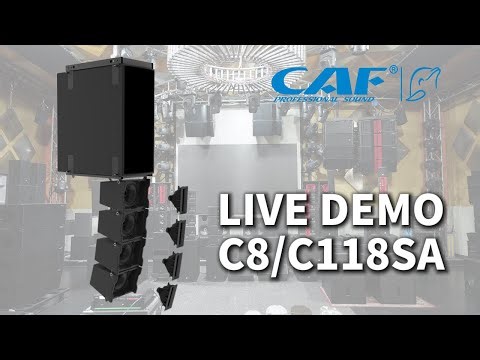 CAF Audio C8/C118SA demo: Coaxial design active line array system