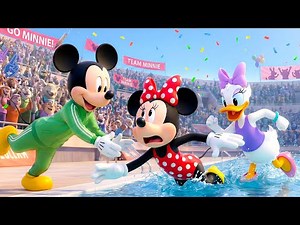 Mickey Saves Minnie from Daisy's Plot🏊‍♀️💖| Swimming Championship Race | Mickey Mouse Animation