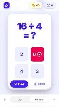 My first math education app: Math Quest