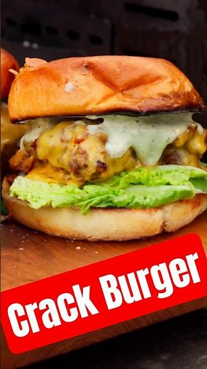 Crack Burger – the viral trend recipe that's addictive 🍔🔥 #recipe DAD's BBQ #burger