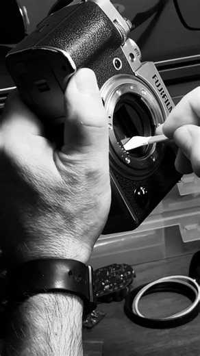 Digital camera sensor cleaning #camera #fujifilmcamera #photography #shorts