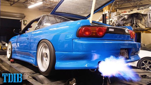 My firebreathing 2JZ 240SX hits dyno for insane power