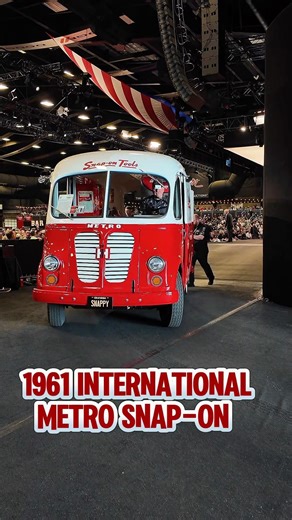1961 International Metro Snap-On Tools Van Re-Creation. #classicvan #shorts #barrettjackson
