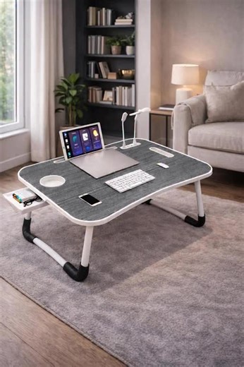 Work anywhere, anytime, this folding table is compact, sturdy and easy to store, perfect for small apartments #table #desk