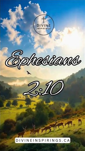Ephesians 2:10 | You Are Handcrafted by God ✨ Bible Verse #shorts