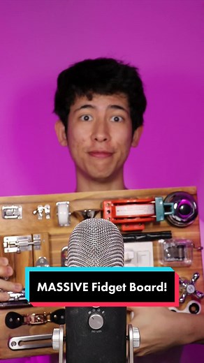 MASSIVE Fidget Board! #asmr #asmrfidget #fidgettoys #fyp | asmr