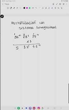 Multiplicación de ángulos con sistema sexagesimal