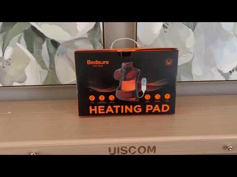 Bedsure Heating Pad for Back & Abdomen – Large 24"x34" Electric Heated Pad with Adjustable Belt