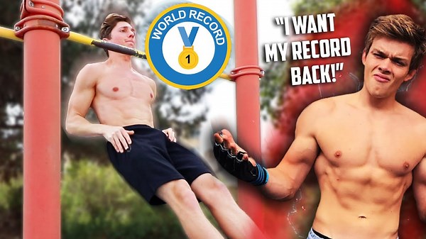 Breaking the No Hands Pull-Up Record