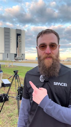 SLS Rocket Rollout from NASA's Vehicle Assembly Building