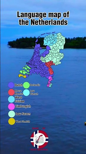 Language map of the Netherlands
