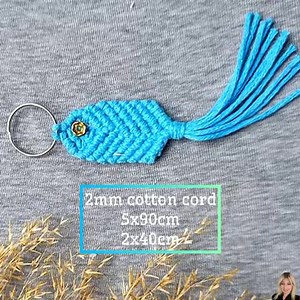 31K views · 433 reactions | Macrame fish keychain tutorial  | Boho Dsecoration | Facebook