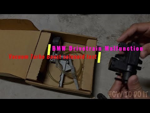 BMW Turbo Boost Solenoid Valve Test for Vacuum