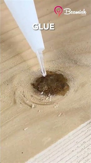 Wood holes fix technique #diy #wood #hole #fix