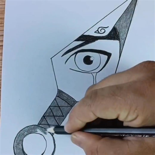 672K views · 10K reactions | How to Draw Naruto Eye with Kunai | Anime Drawing for Beginners #Naruto #NarutoShippuden #NarutoDrawing #NarutoEye #Kunai #NarutoArt #AnimeDrawing #NarutoFanArt #AnimeArt #DrawingTutorial #MangaArt #AnimeSketch | EZY Draw | Facebook