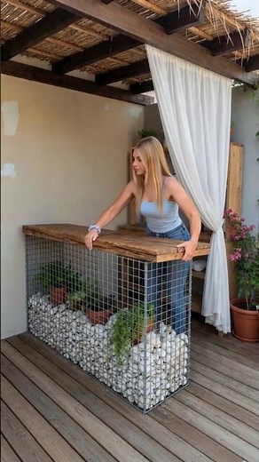 How to Build an Unbreakable Outdoor Bar Using Gabion Cages!