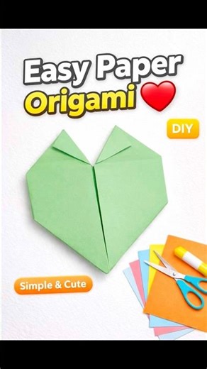 Easy paper origami # simple and easy # 1 minutes craft # diy # Misuhouse