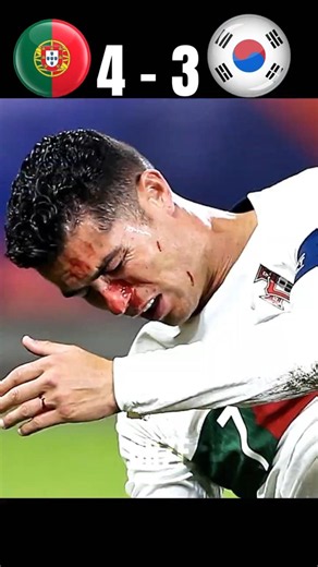 South Korea vs Portugal 🔥 Ronaldo Injury Comeback | CR7 Returns #football #ronaldo