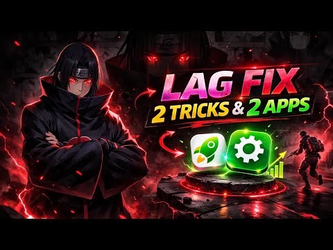 FREE FIRE LAG FIX 1GB 2GB RAM | LAG FIX BEST 2 TRICKS AND 2 POWERFUL APP - FF LAG FIX