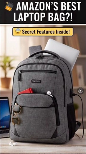 Amazon’s BEST Laptop Backpack with Hidden Features! 🎒🔥 #LaptopBag #AmazonFinds #TechEssentials