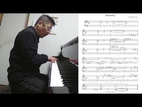 『Serenity (Abdullah Ibrahim)』 played by Takeshi Fukushima (Solo Piano) with sheet