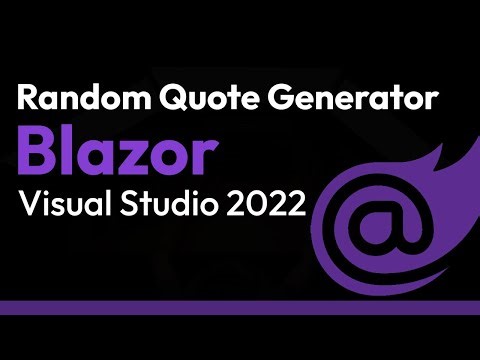 Create Random Quote Generator with Blazor