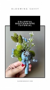 2.9K views · 208 reactions | DIY Boutonniere Tutorial | How to Make a Flower Boutonniere Here’s how to make a unique and colorful boutonniere for a wedding, prom, or other special occasion. This boutonniere uses a poppy pod, pom poms. berry stem, baby’s breath, and dried phalaris grass. #bloomingsavvy #boutonniere #groom #diyweddingflowers #diyflowers #weddingflowers #diywedding #weddinginspo | Blooming Savvy | Facebook