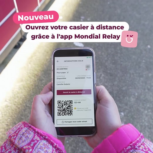✨ NOUVEAU ✨ Découvrez notre toute nouvelle fonctionnalité qui permet, grâce à l’app Mondial Relay, d’ouvrir votre casier à distance, lors du retrait de vos colis. 😊 Comment en profiter ? ✔️ Lorsque vous vous approchez du Locker, sélectionnez le colis à retirer sur l’app Mondial Relay et cliquez sur le bouton « Ouvrir le casier à distance » ✔️ Le casier s’ouvre automatiquement. Votre colis n’attend plus que vous. ✔️ Refermez la porte et confirmez la bonne réception de votre colis sur votre smart