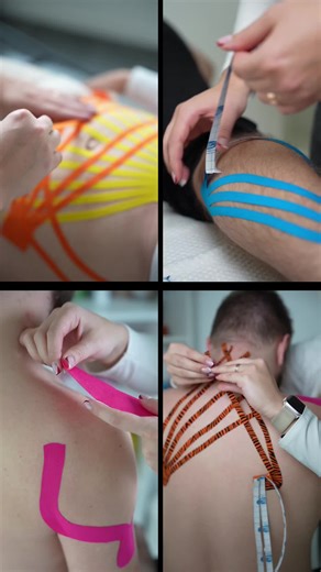 Taping for health and beauty 💆‍♀️ Lymphatic drainage, posture, face and body — all in one method. #taping #kinesiotaping #beautycare #skincare #lymphaticdrainage