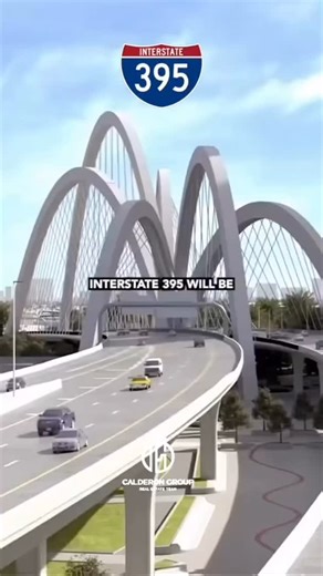 Miami Stadium on Instagram: "La Araña 🕷 Thoughts? As per @josephcalderon77 ... The I-395/SR 836/I-95 Design-Build Project is a significant infrastructure initiative in Miami aimed at enhancing traffic flow and safety across three major highways: Interstate 395 (I-395), State Road 836 (SR 836), and Interstate 95 (I-95). A central feature of this project is the construction of the “Signature Bridge,” a striking structure with six sweeping arches spanning 1,025 feet over Northeast 2nd Avenue and B